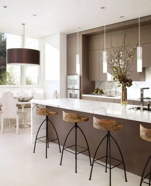 Cozinha moderna desenvolvida pela Marmoramos